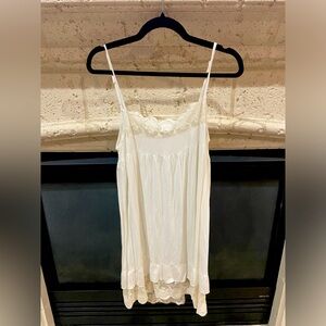 Miss Rose Sister Violet Cream Lace Slip Gown